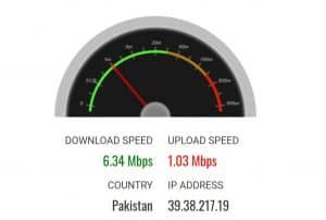 speed test by ptcl