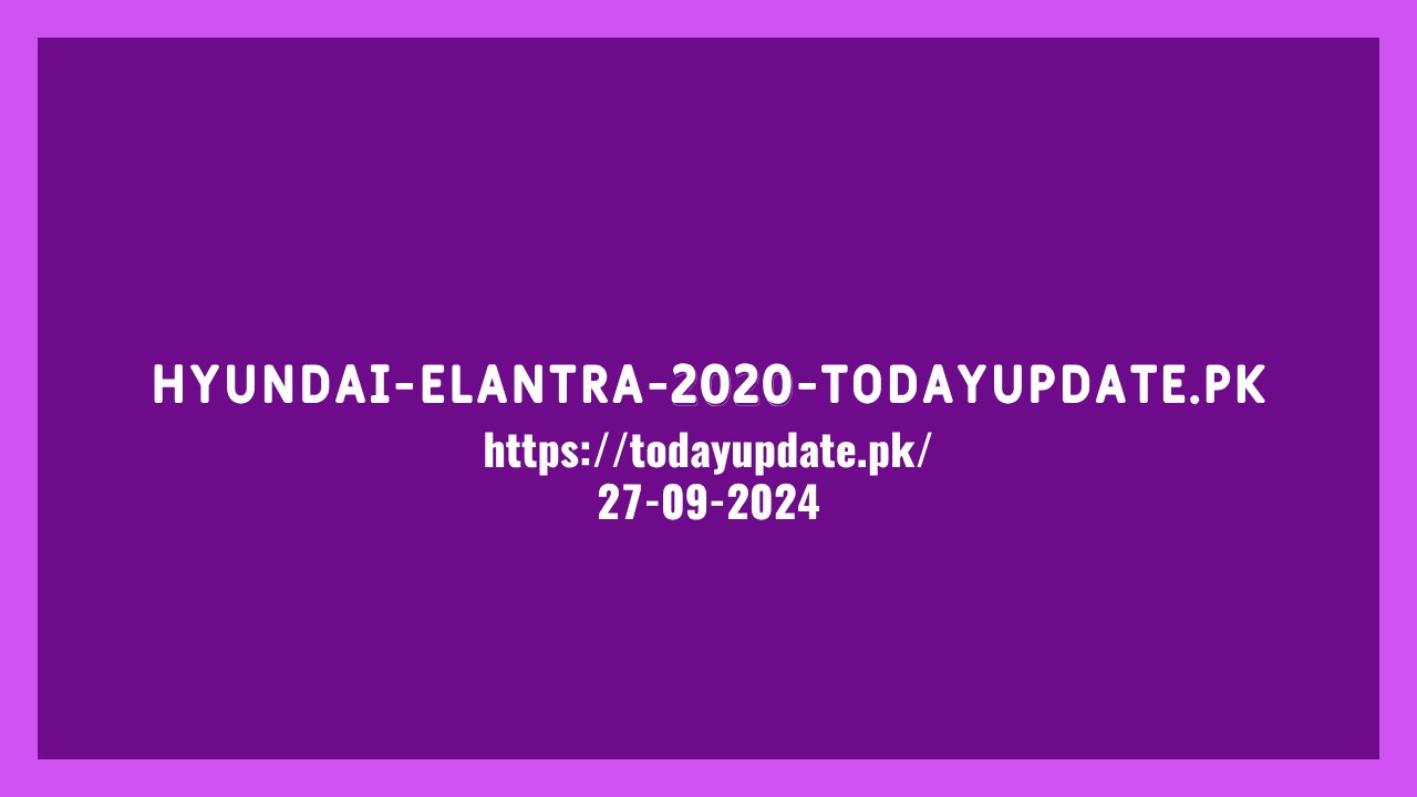 Hyundai Elantra 2020