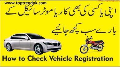 vehicle registration in pakistan