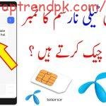 How to check telenor number