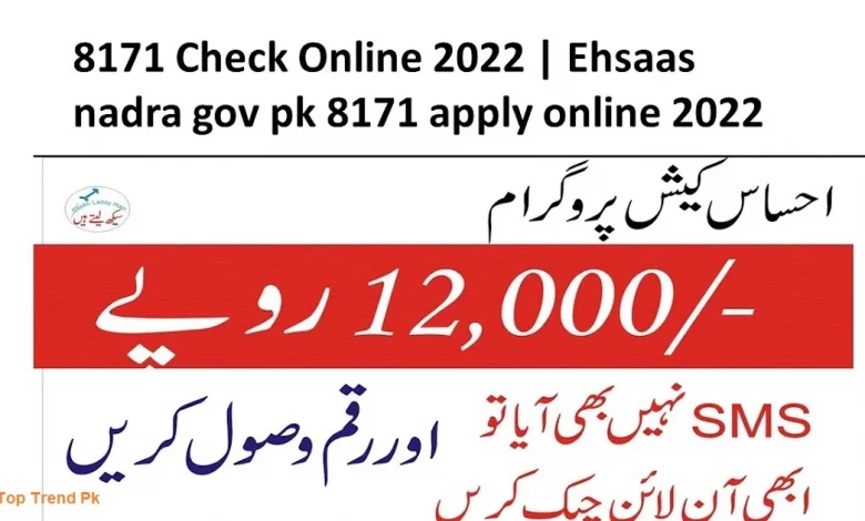 Ehsaas Program 8171 Check Online