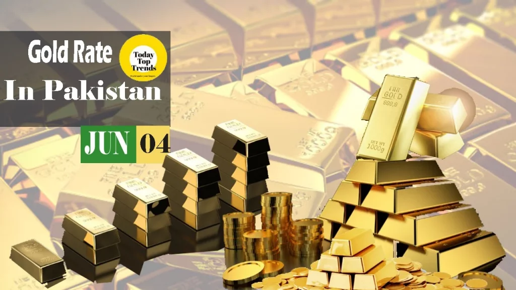 Today gold rate in Pakistan 4 june 2022