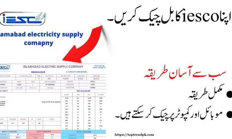 IESCO Bill Online Check