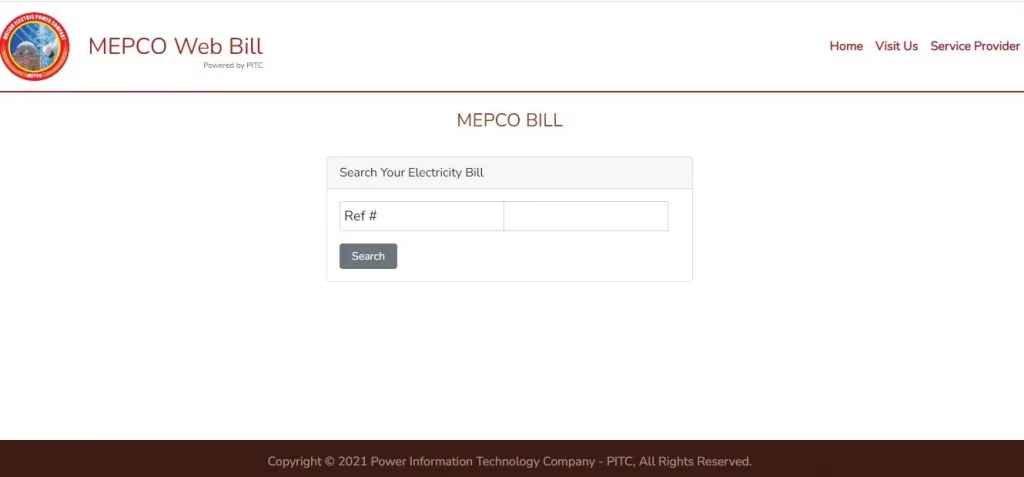MEPCO Bill Check Online - Image Credits to MEPCO