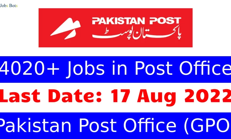 Pakistan Post Office Jobs 2022