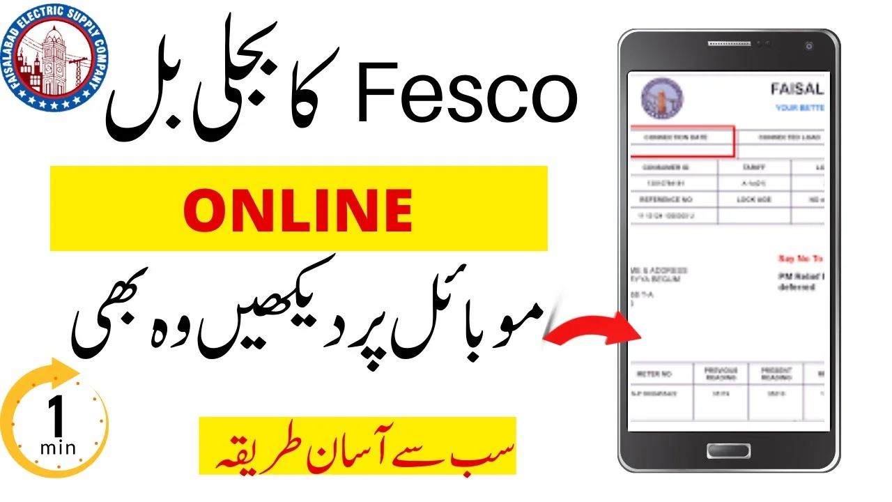 Fesco Bill Online Check And Fesco Duplicate Bill Check Complete Guide 2024