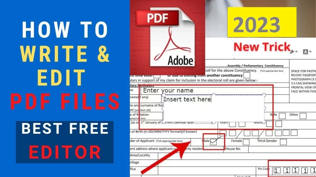 How to write on a pdf file