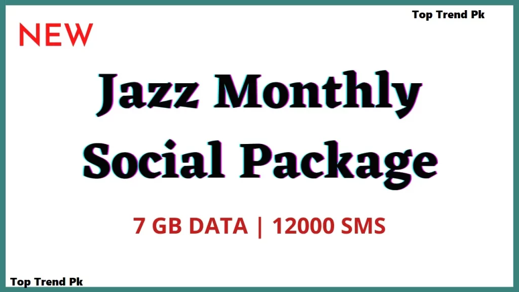 Jazz Monthly WhatsApp Package 7GB