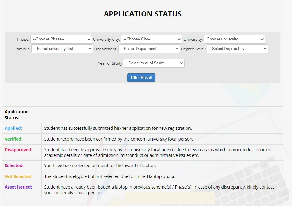 PM Laptop Scheme Check Application Status Online 2024