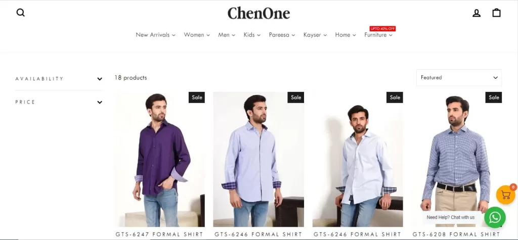 ChenOne:Best Shirts Brands In Pakistan 2024