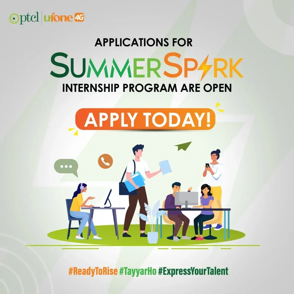 PTCL Summer Spark Internship Program 2024