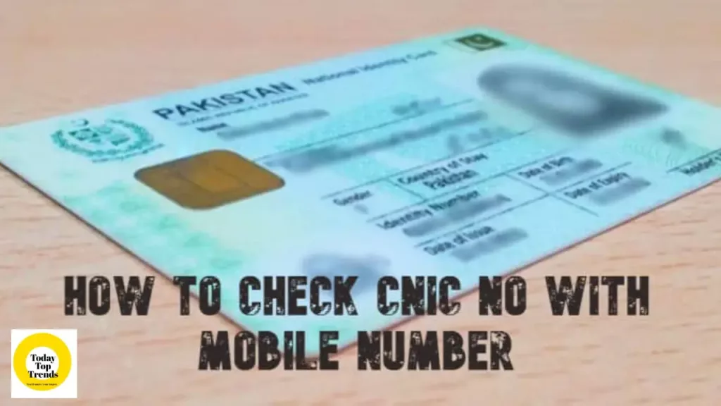 How to check CNIC number with mobile phone number