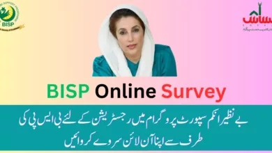 Latest News and Updates: Pakistanis actively participating in the BISP Online Survey for Registration New Update 2024.