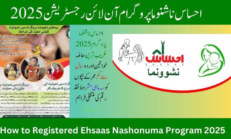 Ehsaas Nashonuma Program Online Registration 2025