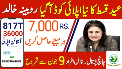 36000 BISP Eid Code Programme new payment status update