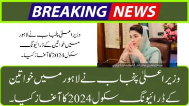 CM Punjab Mariam Driving school