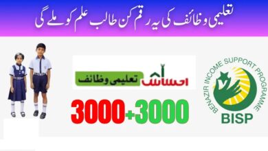 Benazir Taleemi Wazaif Latest Payment
