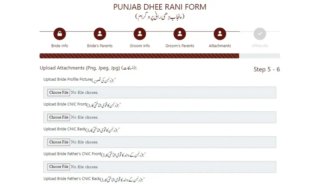 Dhee Rani Program Step number 5