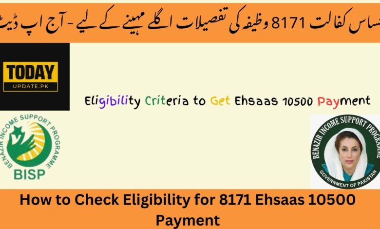 Ehsaas Kafalat 8171 Stipend Details for Next Month – Today Update