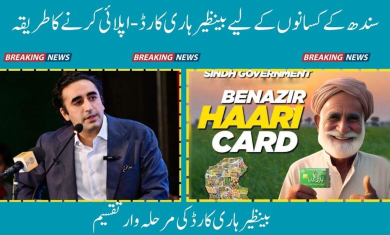Benazir Haari Card For Farmers Of Sindh - How To Apply